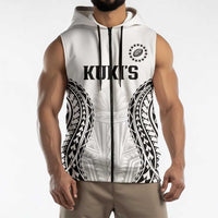 World Rugby Cook Islands Sleeveless Zip Hoodie Kukis Make History LT9 - Polynesian Pride