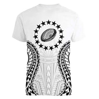 World Rugby Cook Islands Women V-Neck T-Shirt Kukis Make History LT9 - Polynesian Pride