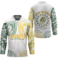 World Rugby Cook Islands Hockey Jersey White Polynesian Tribal Pattern LT9 - Polynesian Pride