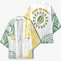 World Rugby Cook Islands Kimono White Polynesian Tribal Pattern - Polynesian Pride