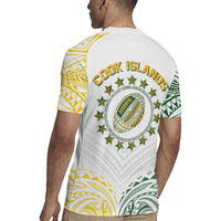 World Rugby Cook Islands Rugby Jersey White Polynesian Tribal Pattern - Polynesian Pride