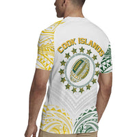 World Rugby Cook Islands Rugby Jersey White Polynesian Tribal Pattern LT9 - Polynesian Pride