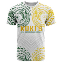 World Rugby Cook Islands T Shirt White Polynesian Tribal Pattern - Polynesian Pride