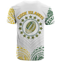 World Rugby Cook Islands T Shirt White Polynesian Tribal Pattern LT9 - Polynesian Pride