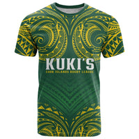 World Rugby Cook Islands T Shirt Green Polynesian Tribal Pattern LT9 Green - Polynesian Pride