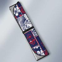 Guam Felis Pasgua Auto Sun Shade Pacific Patchwork Xmas Vibes - Polynesian Pride