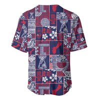 Guam Felis Pasgua Baseball Jersey Pacific Patchwork Xmas Vibes LT9 - Polynesian Pride