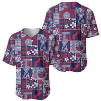 Guam Felis Pasgua Baseball Jersey Pacific Patchwork Xmas Vibes LT9 - Polynesian Pride