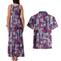 Guam Felis Pasgua Couples Matching Tank Maxi Dress and Hawaiian Shirt Pacific Patchwork Xmas Vibes LT9 - Polynesian Pride