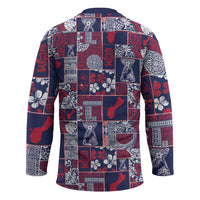 Guam Felis Pasgua Hockey Jersey Pacific Patchwork Xmas Vibes LT9 - Polynesian Pride