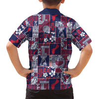 Guam Felis Pasgua Kid Hawaiian Shirt Pacific Patchwork Xmas Vibes LT9 - Polynesian Pride