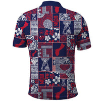 Guam Felis Pasgua Polo Shirt Pacific Patchwork Xmas Vibes LT9 - Polynesian Pride