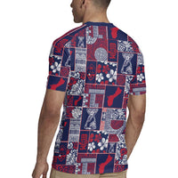 Guam Felis Pasgua Rugby Jersey Pacific Patchwork Xmas Vibes LT9 - Polynesian Pride