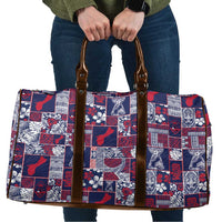 Guam Felis Pasgua Travel Bag Pacific Patchwork Xmas Vibes - Polynesian Pride
