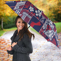 Guam Felis Pasgua Umbrella Pacific Patchwork Xmas Vibes - Polynesian Pride