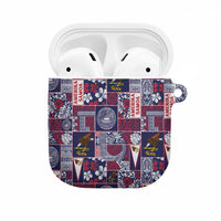 Manuia le Kerisimasi American Samoa AirPods Case Pacific Patchwork Xmas Vibes LT9 Blue - Polynesian Pride