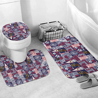 Manuia le Kerisimasi American Samoa Bathroom Set Pacific Patchwork Xmas Vibes - Polynesian Pride