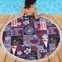 Manuia le Kerisimasi American Samoa Beach Blanket Pacific Patchwork Xmas Vibes - Polynesian Pride