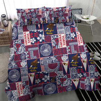Manuia le Kerisimasi American Samoa Bedding Set Pacific Patchwork Xmas Vibes - Polynesian Pride