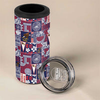 Manuia le Kerisimasi American Samoa 4 in 1 Can Cooler Tumbler Pacific Patchwork Xmas Vibes - Polynesian Pride