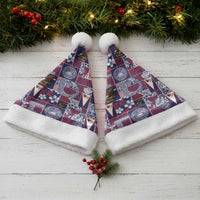Manuia le Kerisimasi American Samoa Christmas Santa Hat Pacific Patchwork Xmas Vibes - Polynesian Pride