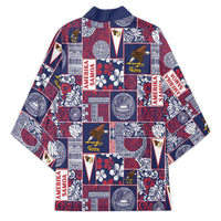 Manuia le Kerisimasi American Samoa Kimono Pacific Patchwork Xmas Vibes - Polynesian Pride