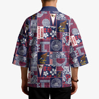 Manuia le Kerisimasi American Samoa Kimono Pacific Patchwork Xmas Vibes - Polynesian Pride