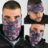 Manuia le Kerisimasi American Samoa Neck Gaiter Pacific Patchwork Xmas Vibes - Polynesian Pride