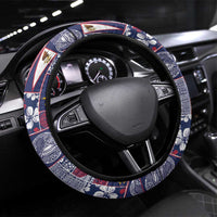Manuia le Kerisimasi American Samoa Steering Wheel Cover Pacific Patchwork Xmas Vibes - Polynesian Pride