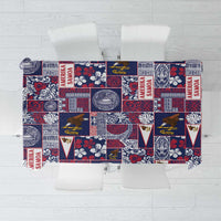 Manuia le Kerisimasi American Samoa Tablecloth Pacific Patchwork Xmas Vibes - Polynesian Pride