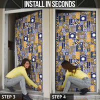 Ekamawir omo Nauru Door Cover Pacific Patchwork Xmas Vibes - Polynesian Pride