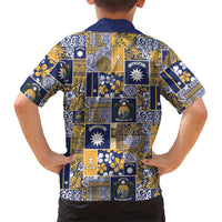 Ekamawir omo Nauru Family Matching Puletasi and Hawaiian Shirt Pacific Patchwork Xmas Vibes LT9 - Polynesian Pride
