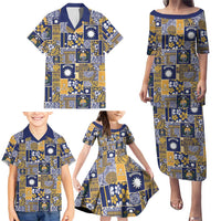 Ekamawir omo Nauru Family Matching Puletasi and Hawaiian Shirt Pacific Patchwork Xmas Vibes LT9 - Polynesian Pride