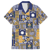 Ekamawir omo Nauru Family Matching Summer Maxi Dress and Hawaiian Shirt Pacific Patchwork Xmas Vibes - Polynesian Pride