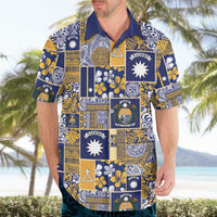 Ekamawir omo Nauru Hawaiian Shirt Pacific Patchwork Xmas Vibes LT9 - Polynesian Pride