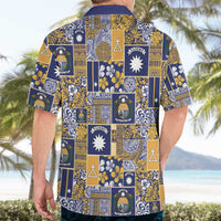 Ekamawir omo Nauru Hawaiian Shirt Pacific Patchwork Xmas Vibes LT9 - Polynesian Pride