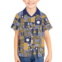 Ekamawir omo Nauru Hawaiian Shirt Pacific Patchwork Xmas Vibes LT9 - Polynesian Pride