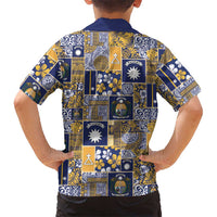 Ekamawir omo Nauru Hawaiian Shirt Pacific Patchwork Xmas Vibes LT9 - Polynesian Pride