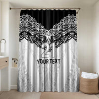 New Zealand Koru Fern Custom Bathroom Set Simple Taniko Motif - Polynesian Pride