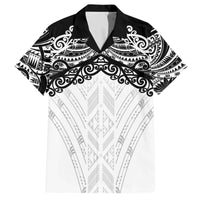 New Zealand Koru Fern Custom Family Matching Off The Shoulder Long Sleeve Dress and Hawaiian Shirt Simple Taniko Motif