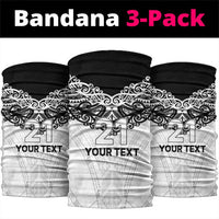 New Zealand Koru Fern Custom Neck Gaiter Simple Taniko Motif - Polynesian Pride