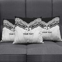 New Zealand Koru Fern Custom Pillow Cover Simple Taniko Motif - Polynesian Pride