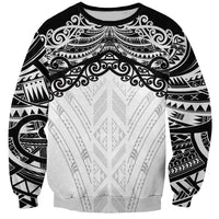 New Zealand Koru Fern Custom Sweatshirt Simple Taniko Motif