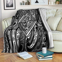 New Zealand Maori Taniko Blanket Black Kowhaiwhai Puhoro