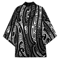 New Zealand Maori Taniko Kimono Black Kowhaiwhai Puhoro - Polynesian Pride