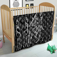 New Zealand Maori Taniko Quilt Black Kowhaiwhai Puhoro