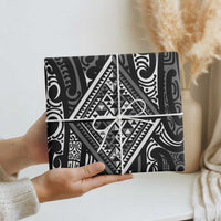 New Zealand Maori Taniko Wrapping Paper Black Kowhaiwhai Puhoro - Polynesian Pride