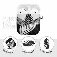 New Zealand Silver Fern AirPods Case Maori Koru Mixed Taniko Pattern LT9 - Polynesian Pride