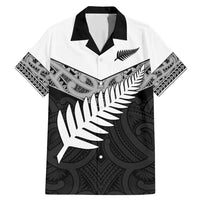 New Zealand Silver Fern Family Matching Mermaid Dress and Hawaiian Shirt Maori Koru Mixed Taniko Pattern