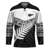 New Zealand Silver Fern Hockey Jersey Maori Koru Mixed Taniko Pattern - Polynesian Pride